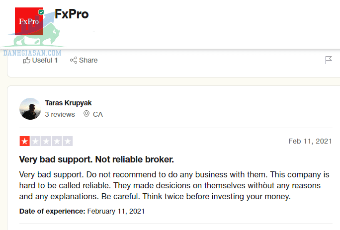 Sàn FxPro lừa đảo nhà đầu tư?