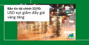 Bản tin tài chính 22/10: tỷ giá USD sụt giảm đẩy giá vàng đi lên