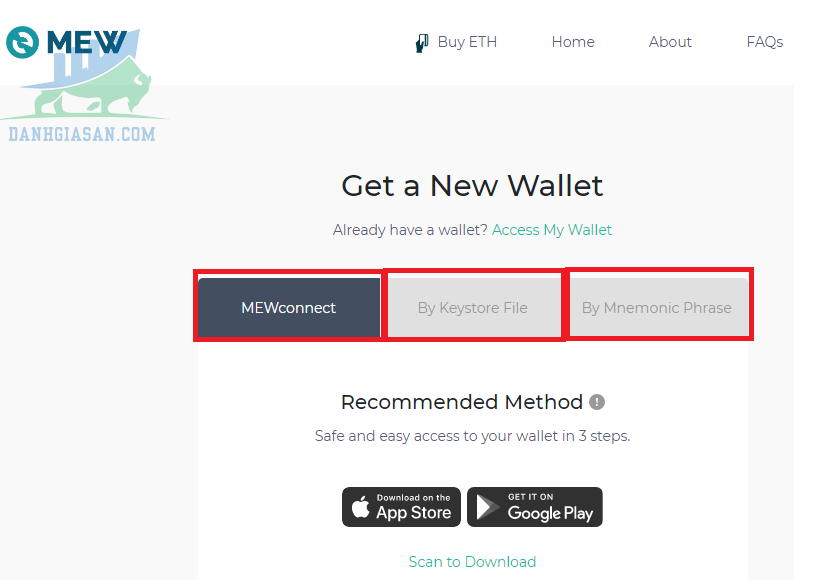 Cách để tạo một ví MyEtherWallet