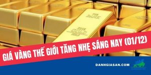 Giá vàng thế giới tăng nhẹ sau một đêm giảm sâu