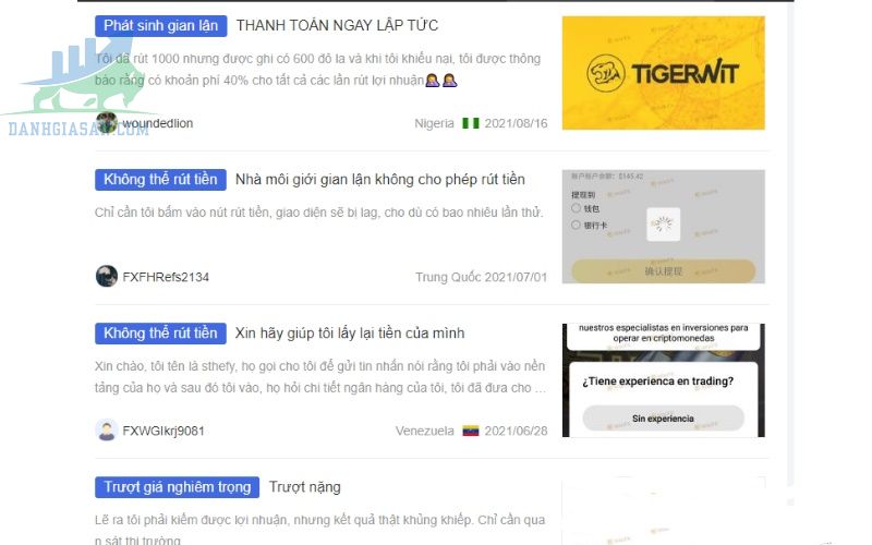 Sàn TigerWit có thực sự phù hợp và đáng tin cậy để đầu tư?