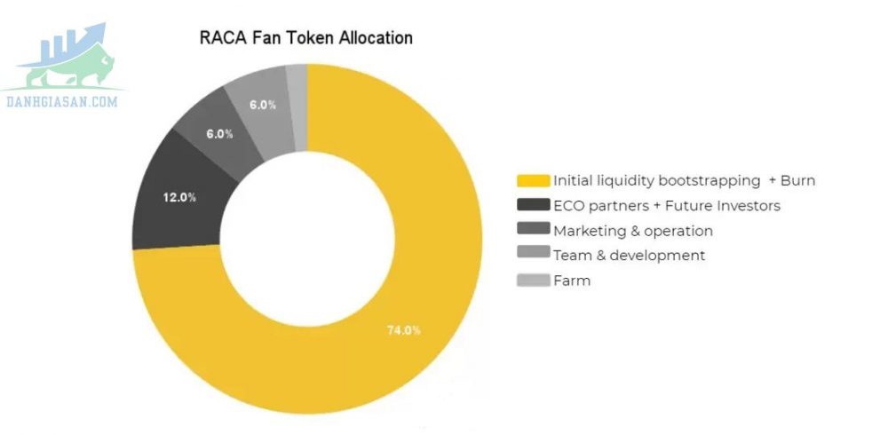 Sự phân bổ RACA Token 