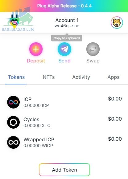 Hướng dẫn chuyển coin / token sang mạng ICP