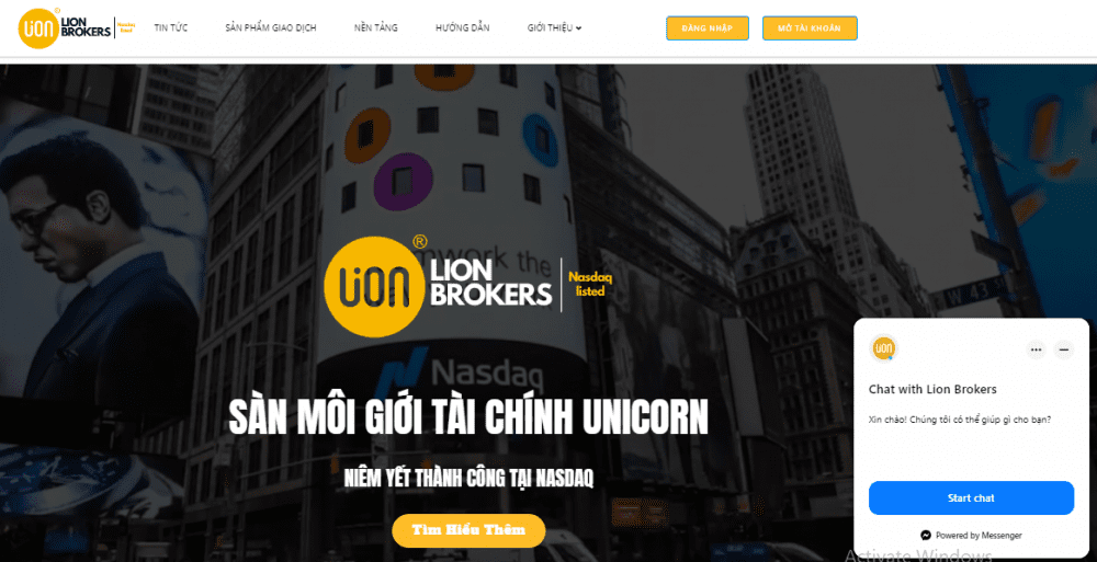 Tổng quan về sàn Lion Brokers