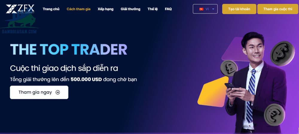 Thông tin cuộc thi The Top Trader của ZFX