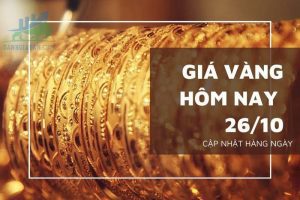 Cập nhật giá vàng trong và ngoài nước, vàng chưa khởi sắc - ngày 26/10/2022