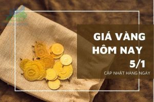 Cập nhật giá vàng trong và ngoài nước, vàng tăng - ngày 05/01/2023