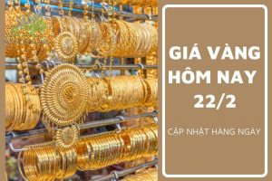 Cập nhật giá vàng trong và ngoài nước, vàng quay đầu giảm - ngày 22/02/2023