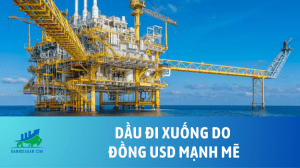 Dầu đi xuống do đồng USD mạnh mẽ