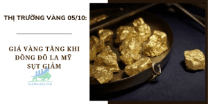 Giá vàng tăng khi đồng đô la Mỹ sụt giảm