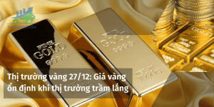 Giá vàng ổn định khi thị trường trầm lắng