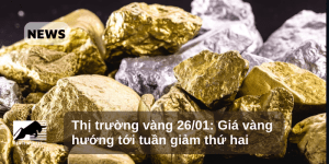 Giá vàng hướng tới tuần giảm thứ hai