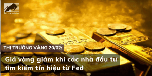 Giá vàng giảm khi tìm kiếm tín hiệu từ Fed