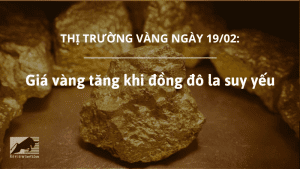 Giá vàng tăng khi đồng đô la suy yếu