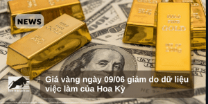 Giá vàng ngày 09/06 giảm do dữ liệu việc làm của Hoa Kỳ