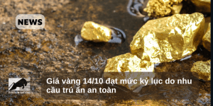 Giá vàng 14/10 đạt mức kỷ lục do nhu cầu trú ẩn an toàn